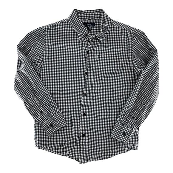 Gap Factory Kids Gingham Button Down Shirt Size M - Picture 2 of 6
